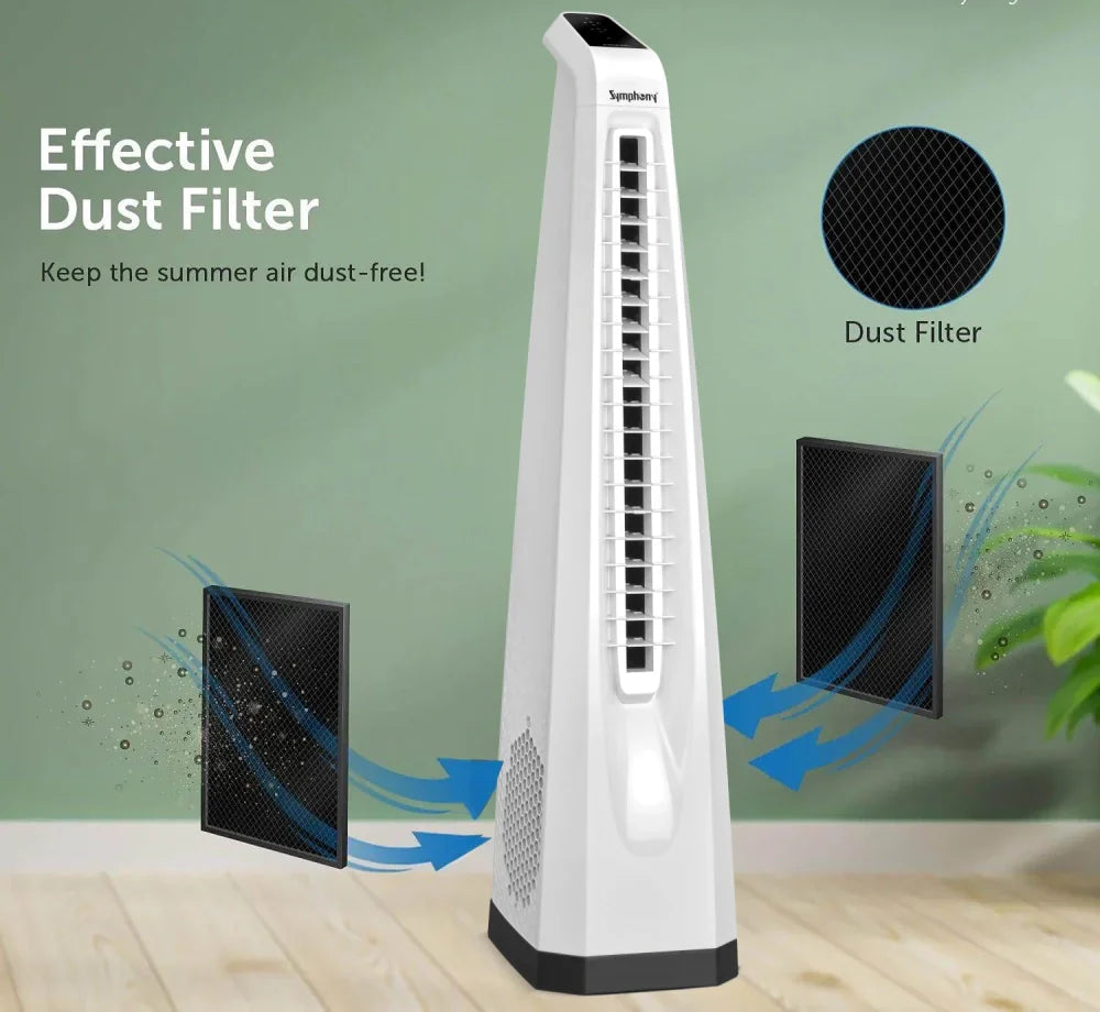 Symphony Surround SR Tower Fan with Knob Control | White |