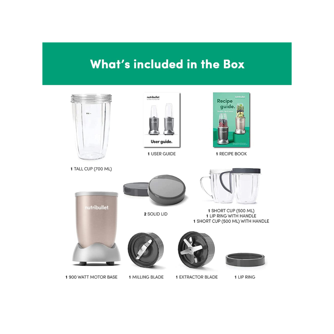 Nutribullet PRO Blender | 900 Watt | Champagne Gold |