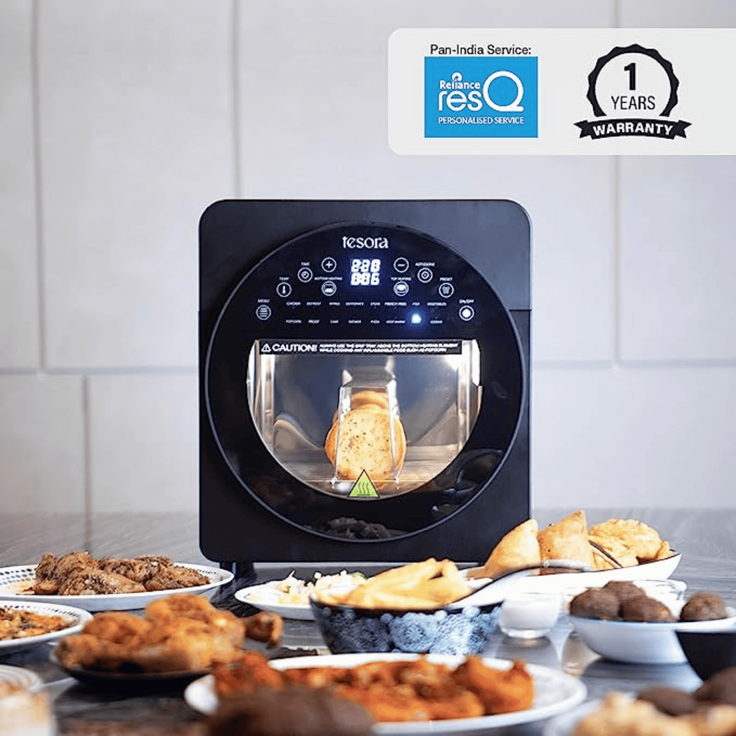 Tesora Digital Air Fryer Oven | Black 14.5L