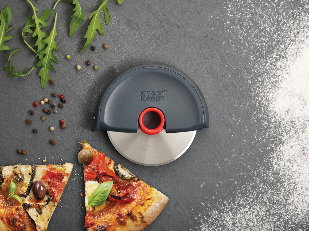 Joseph Joseph Disc Easy Clean Pizza Wheel | Grey/Red |