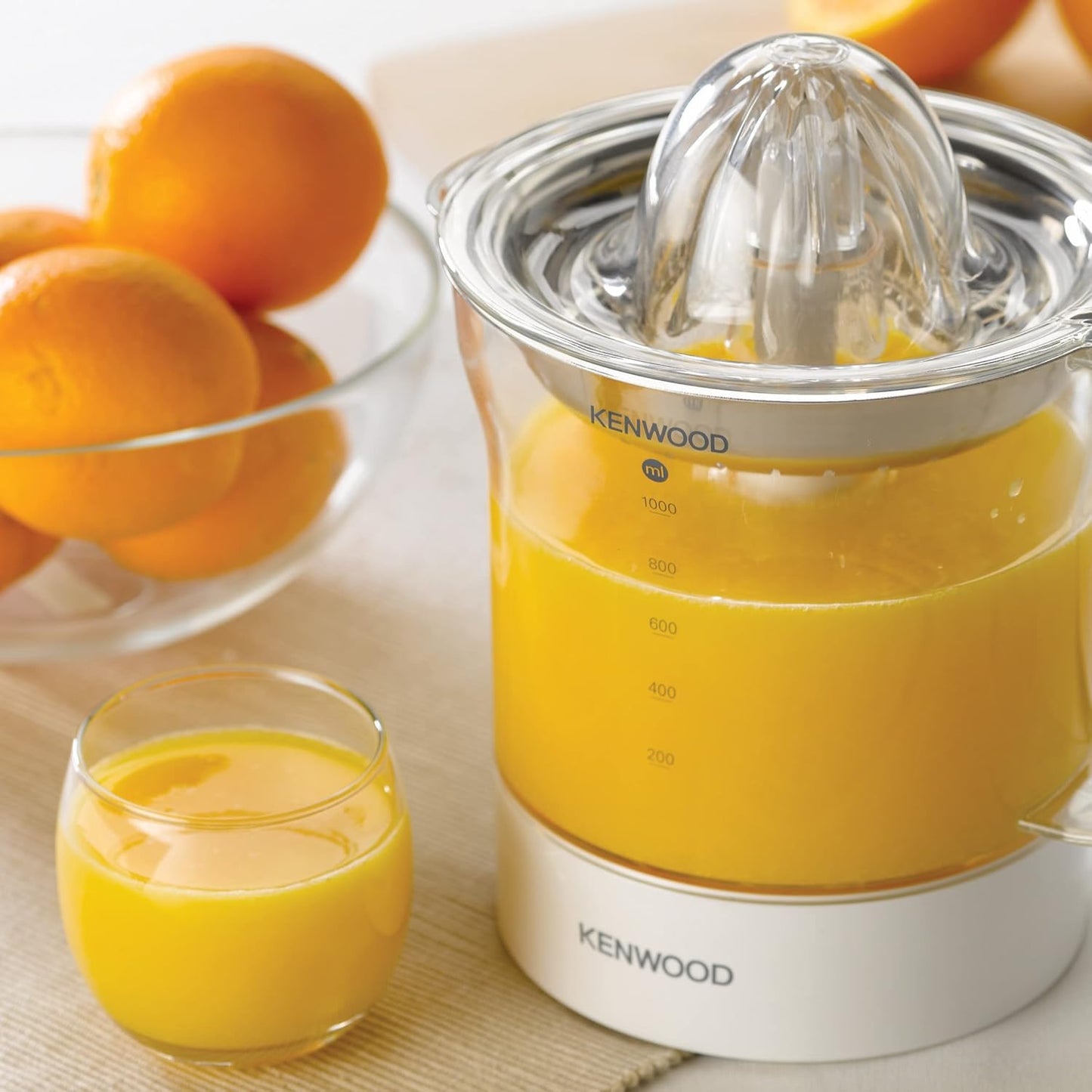 Kenwood Citrus Juicer | 40 Watts | 1 Litre Capacity | Portable | Stainless Steel Filter |