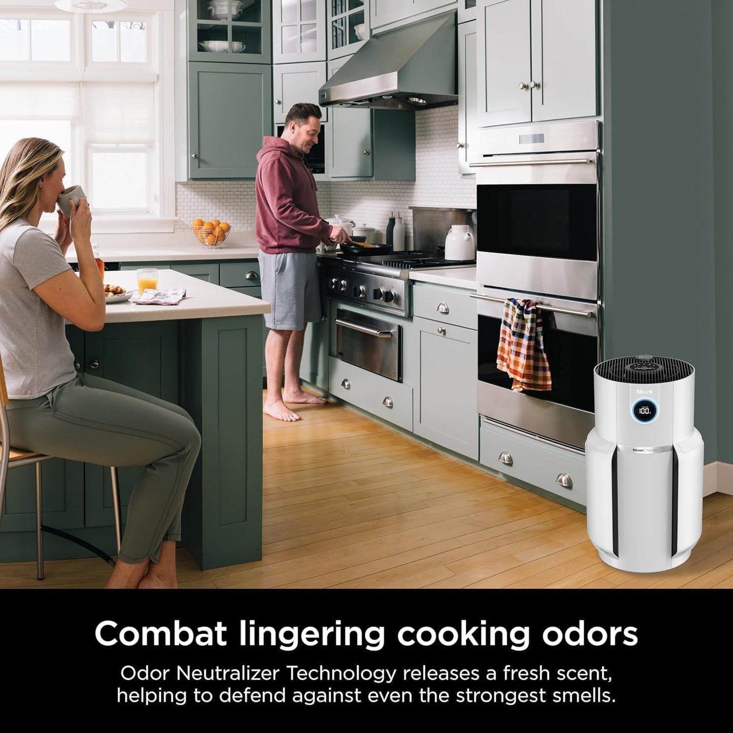 Shark HP300 Air Purifier | 1400 sq.ft Coverage | Captures 99.98% Dust, Smoke & Allergens |