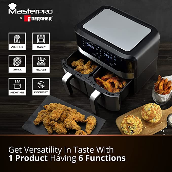 Buy Bergner Master Pro Multifunctional Dual Air Fryer