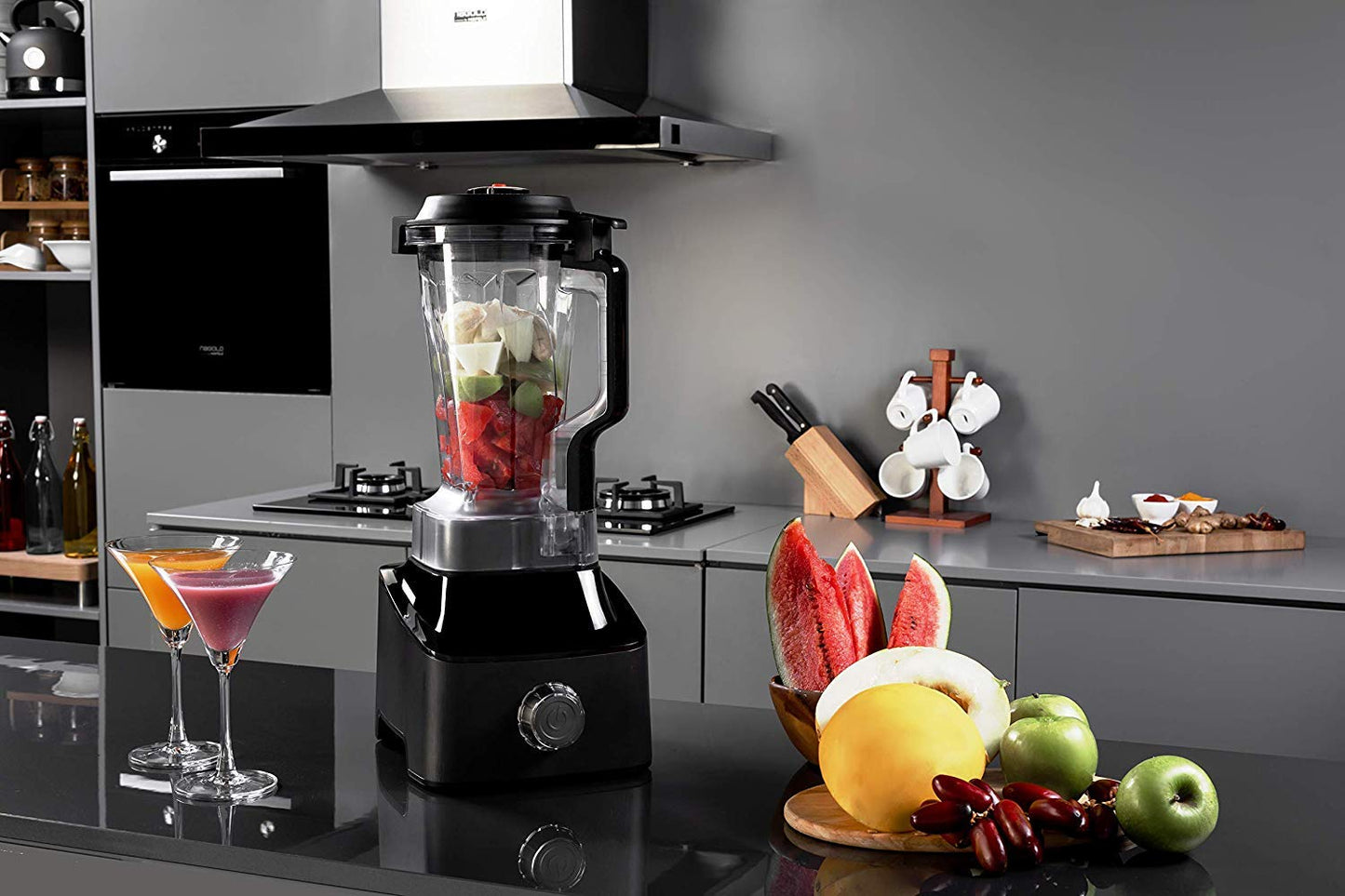 Hafele Oktablend Vacuum Blender Jar | 2200W | Matte Grey |