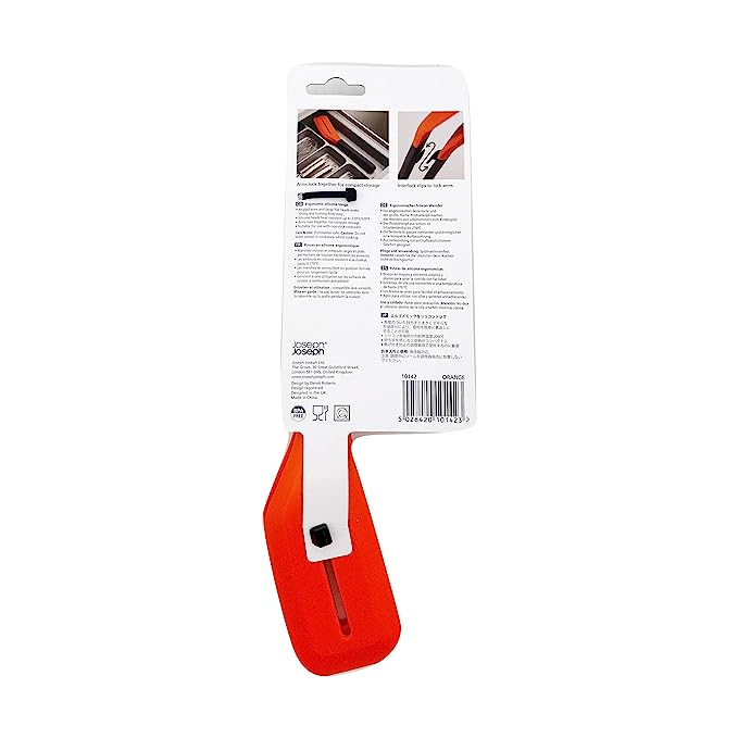 Joseph Joseph Turner Ergonomic Silicone Tongs | Orange |