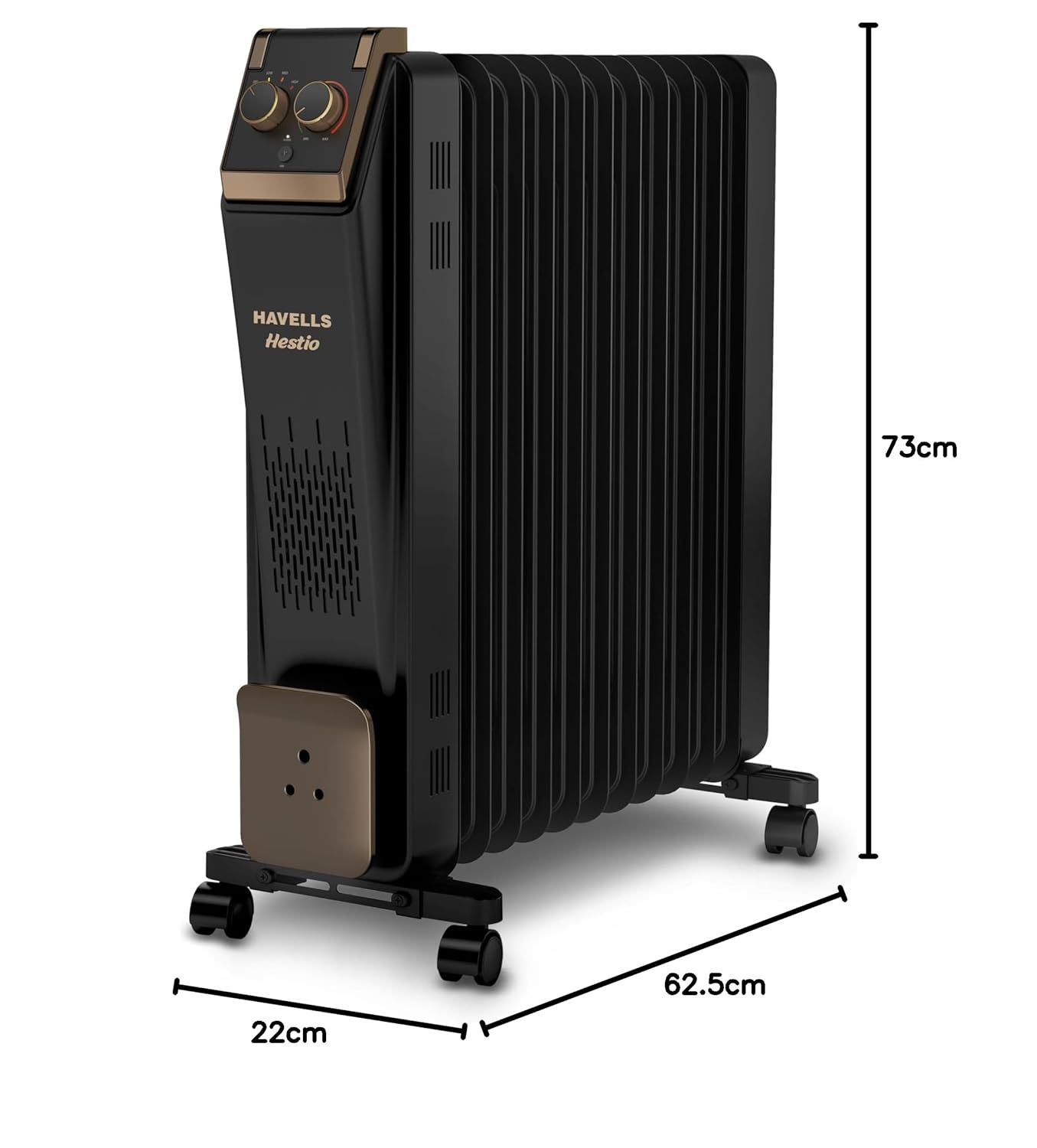 Havells 11 Fin Oil Filled Room Heater (OFR) | 2900W | ISI Approved