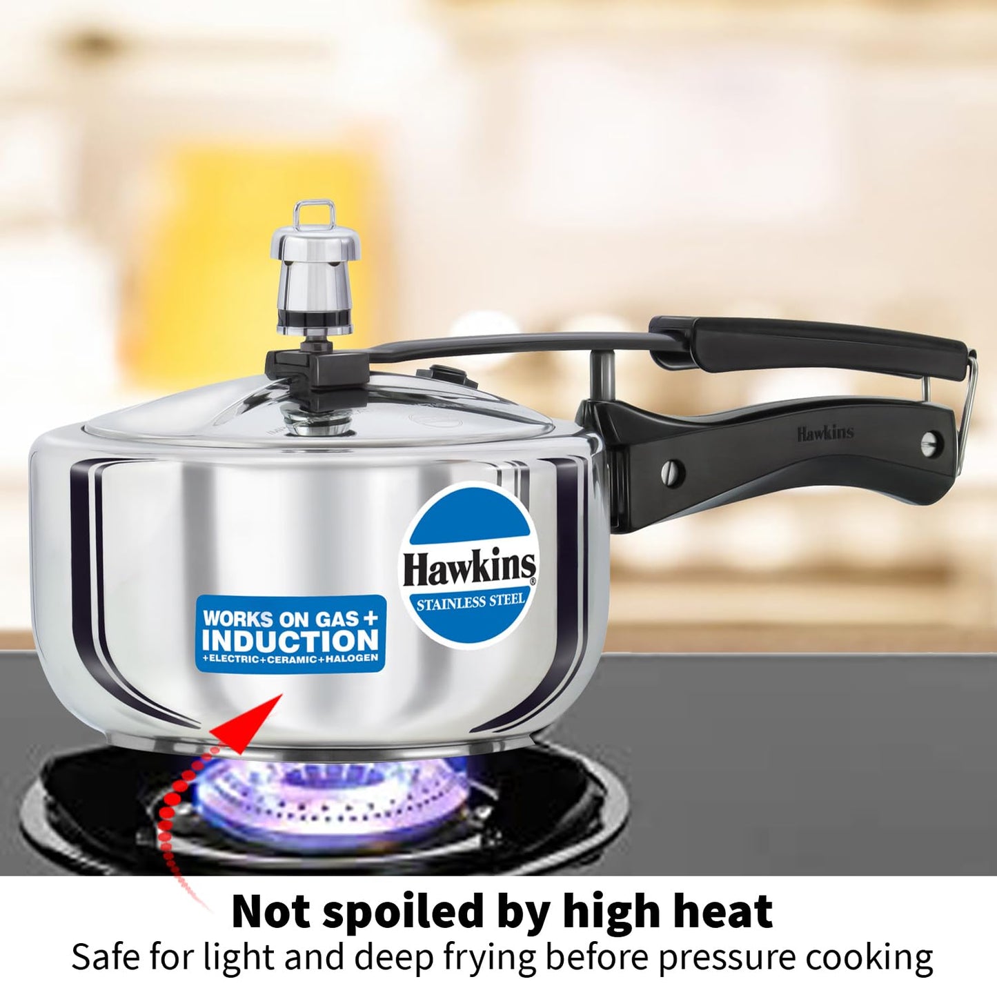 Hawkins Pressure Cooker Stainless Steel Inner Lid Cooker | 2 Litre | Induction Cooker |