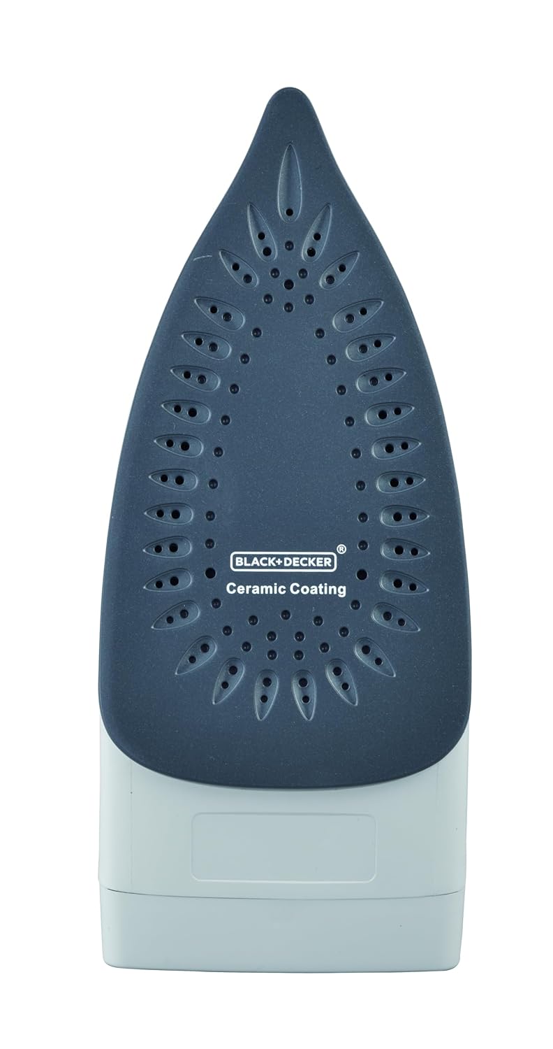 BLACK+DECKER 1800-Watts Steam Iron Press with Detachable Tank | Black |