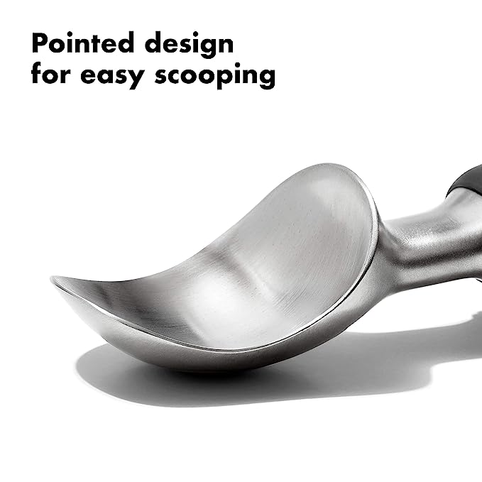 OXO GG Classic Swipe Stainless Steel Ice Cream Scoop | Black |