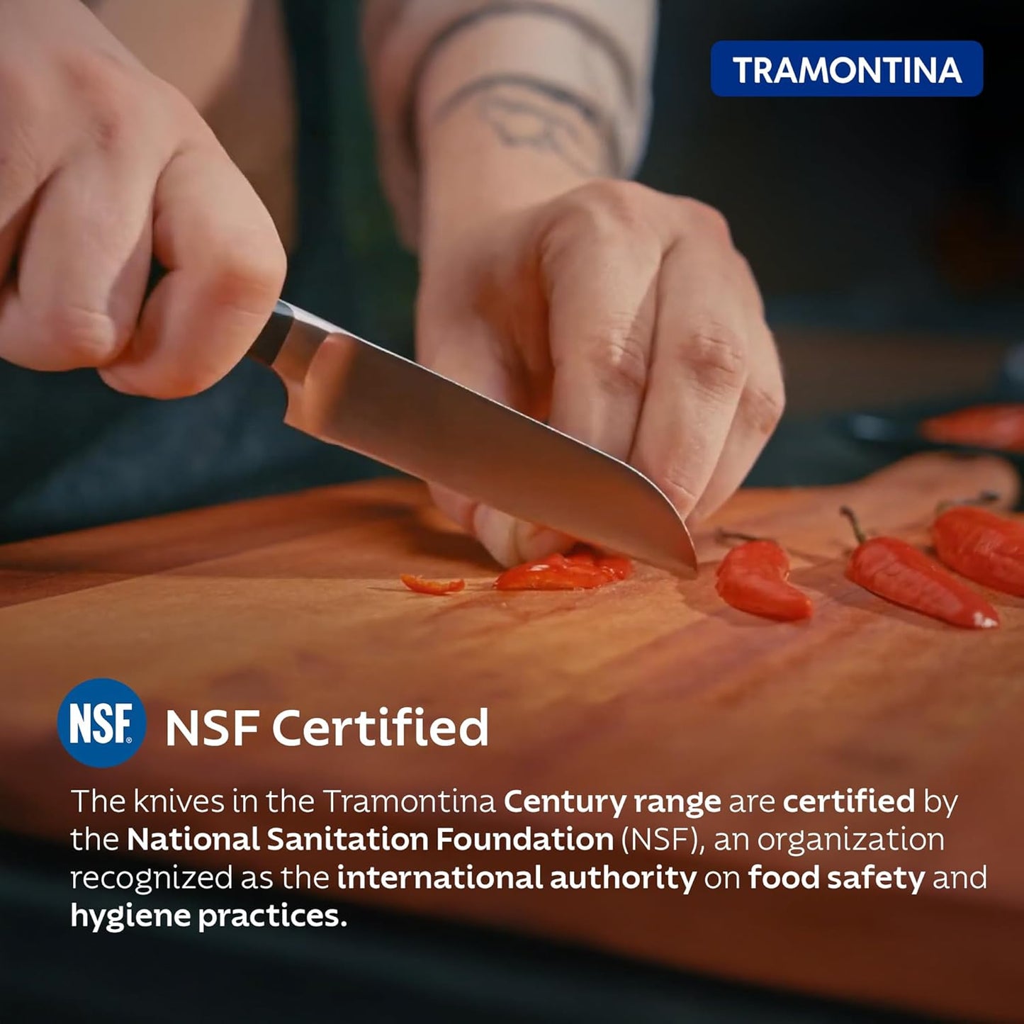 Tramontina Century Stainless Steel Vegetable & Fruits Knife | Kitchen Knife | 25 Years Warranty | 7.6 cm |