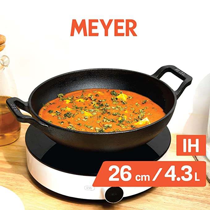 Meyer Pre Seasoned Cast Iron Kadai
