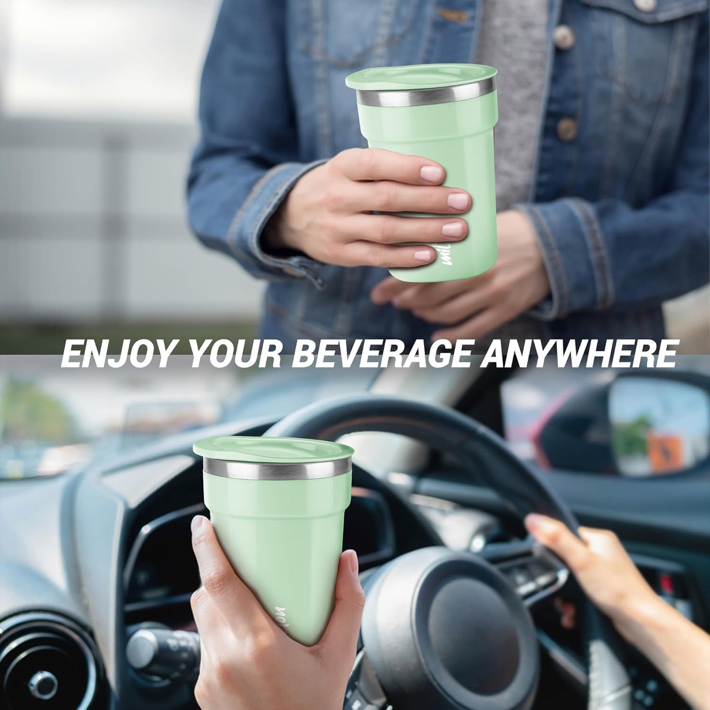 Milton Cool Touch Deccan Coffee Mug | 350ml | Aqua Green |