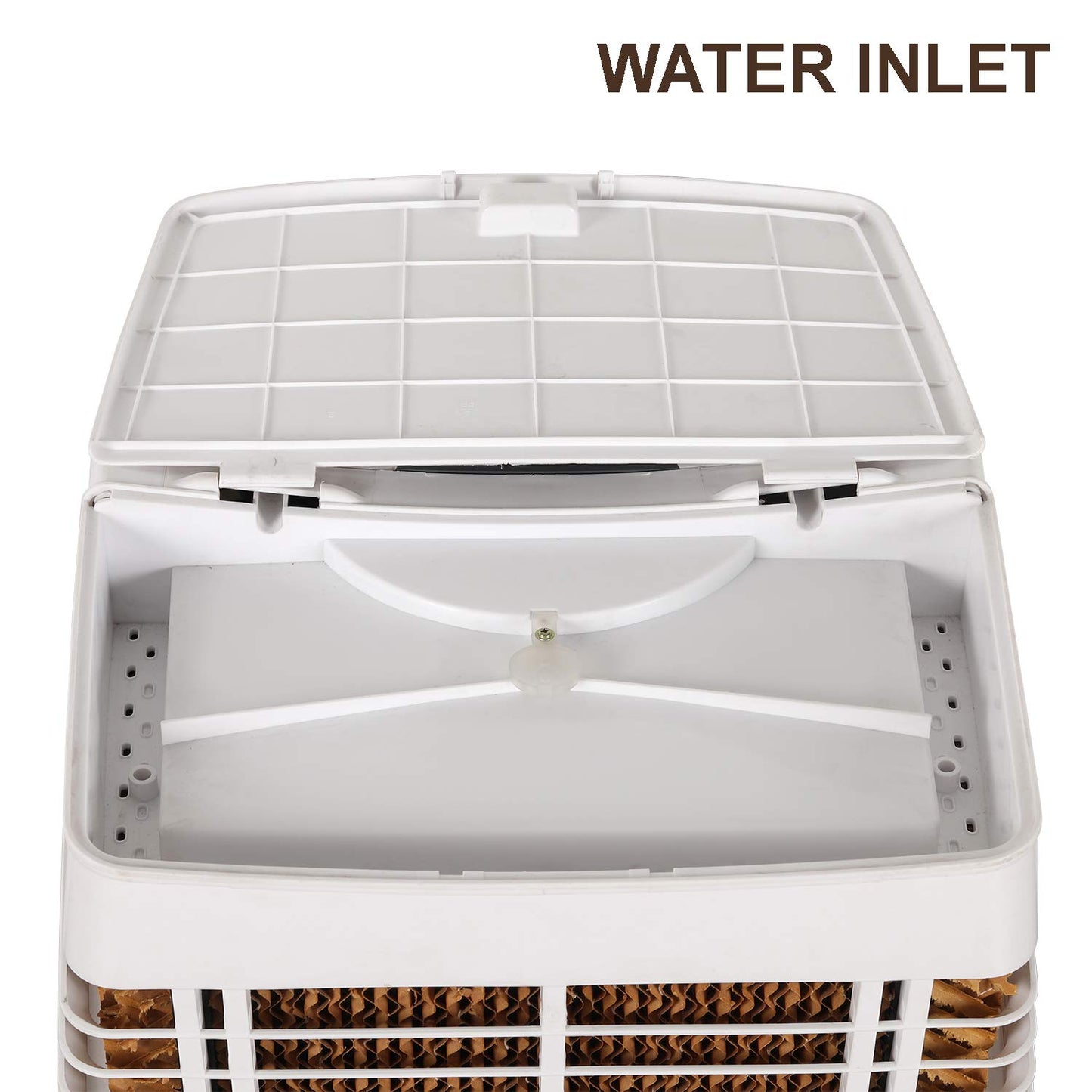 Cello Gem 22 Air Cooler | White | 22 Litres | 150 Watts | 3 Side Honey Comb |