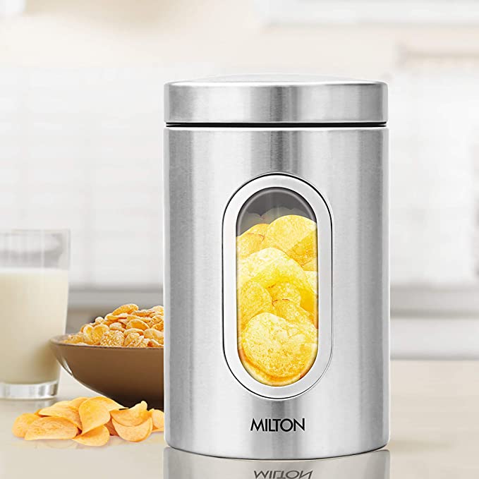 Milton Steel Clear Round Storage Jar