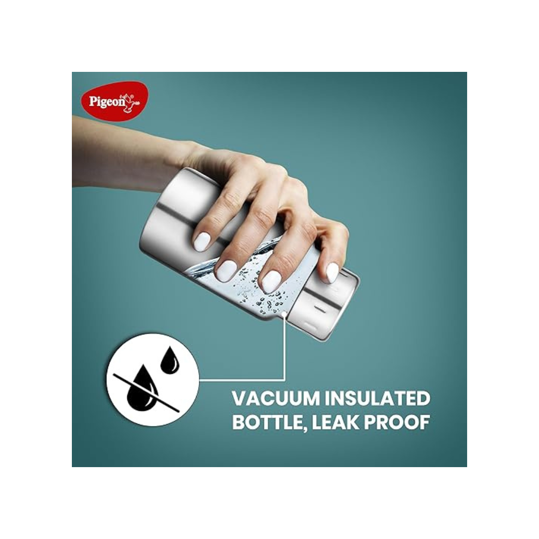 Pigeon Trivia Stainless Steel Vacuum Bottle | Silver |