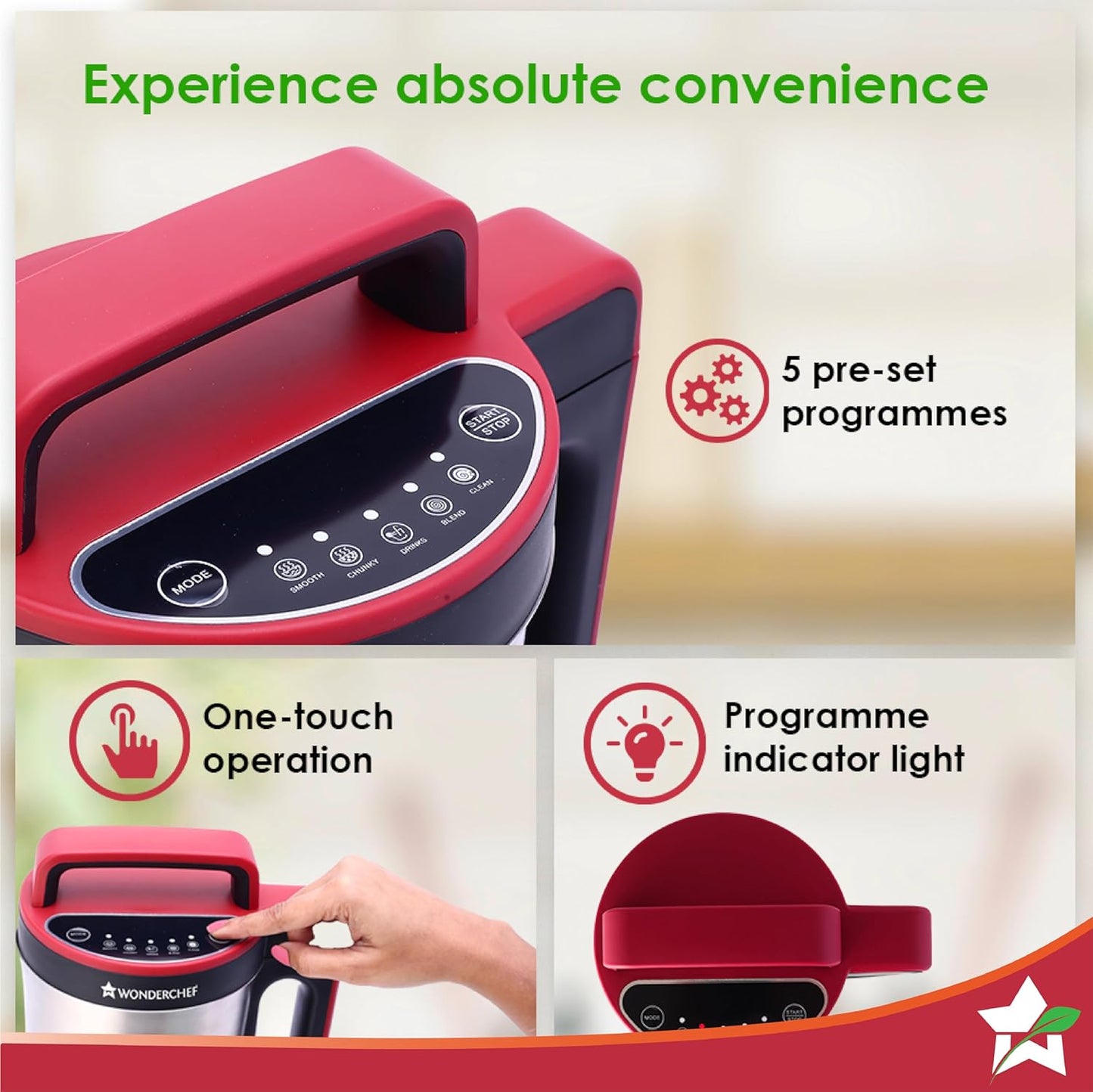 Wonder chef NEO Automatic | Soup Maker | 1.0 Liter | 800W - Infinia Home and Kitchen