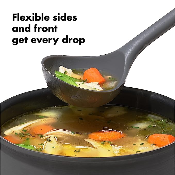 OXO Good Grips Silicone Everyday Ladle | Black |