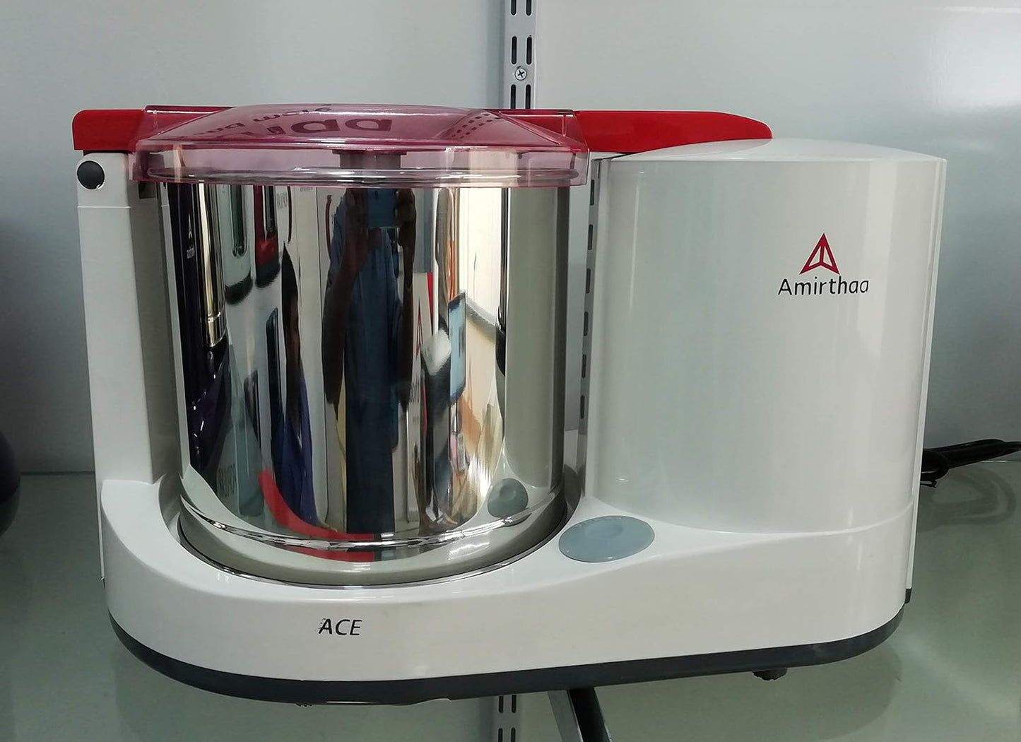 Amirthaa Ace TTG 1.25 L Wet Grinder | Purple & Red| - Infinia Home and Kitchen