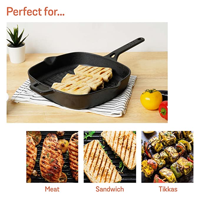 Meyer Cast Iron Grill Pan 25cm