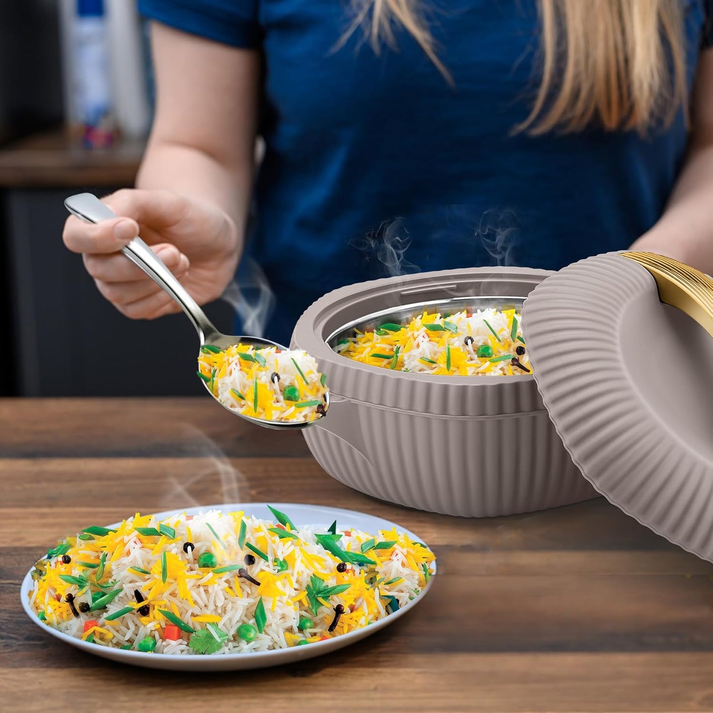 MILTON plastic Oyster 2000 PU Insulated Casserole | Hot & Cold | Easy to Carry |