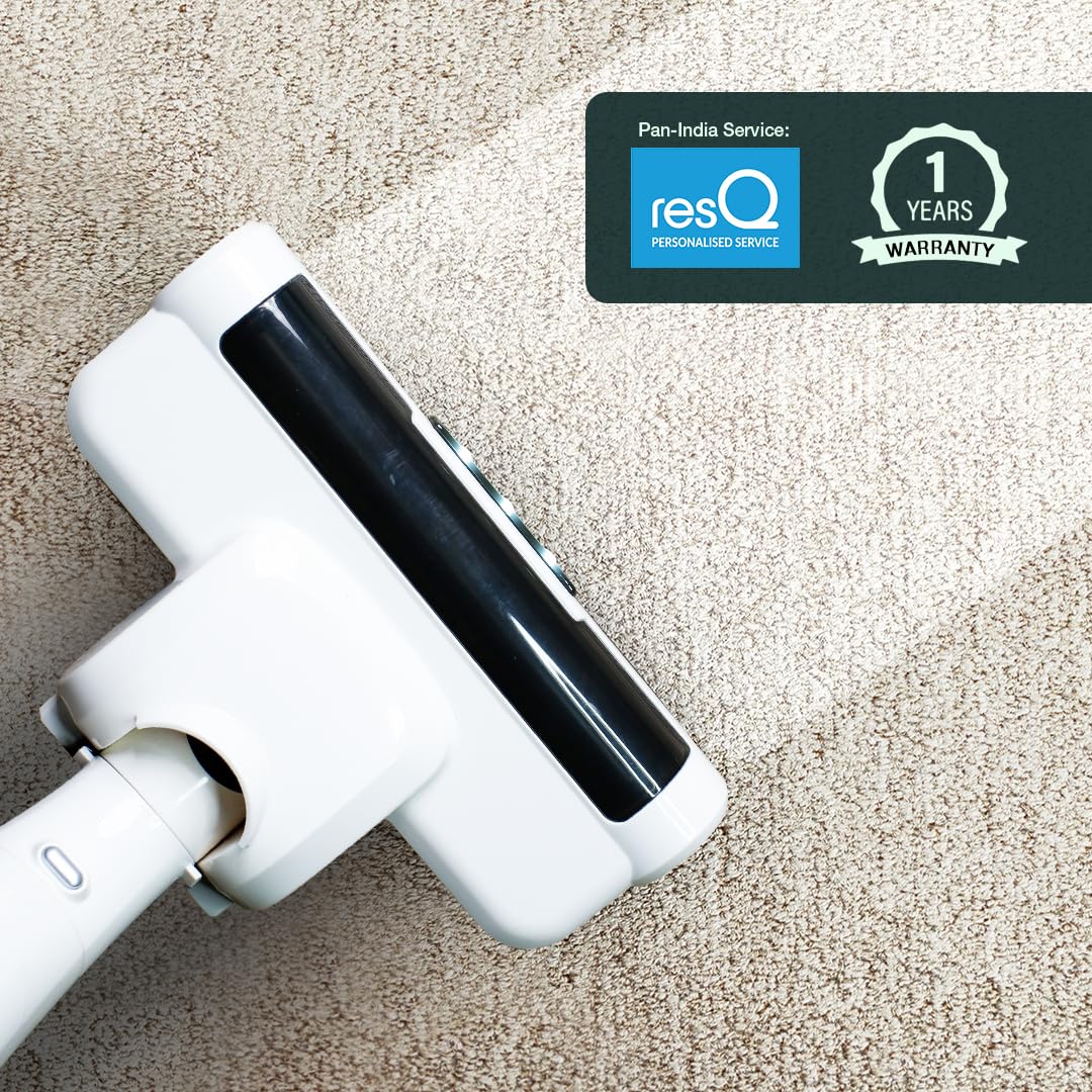 Tesora Vacuum Cleaner for Home, Cordless, 360 Degree Full Flexibility with Adjustable Speed, 2000mAh Battery, Cordless with Dust Cap, 220W, Hepa and Stainless Filter