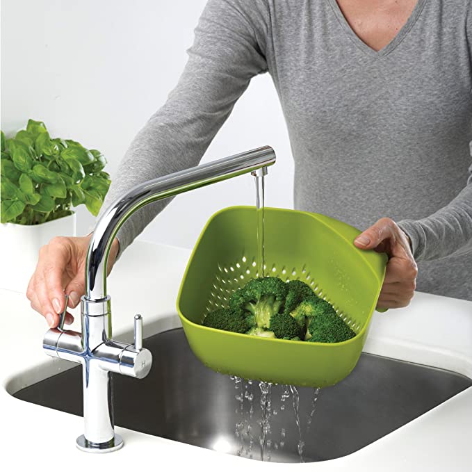 Joseph Joseph Square Colander Stackable with Easy-pour