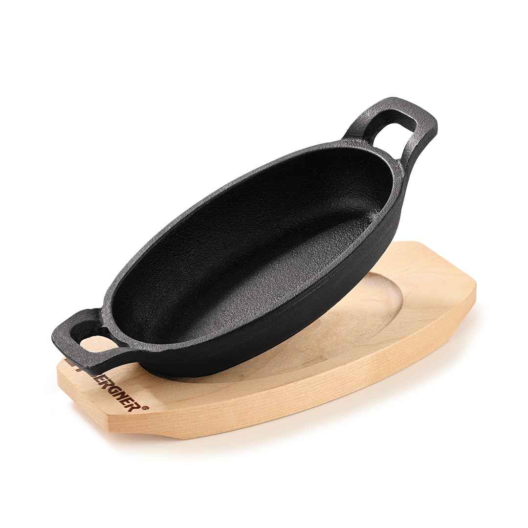 Bergner Mini Cast Iron Baking Pan | Oval |