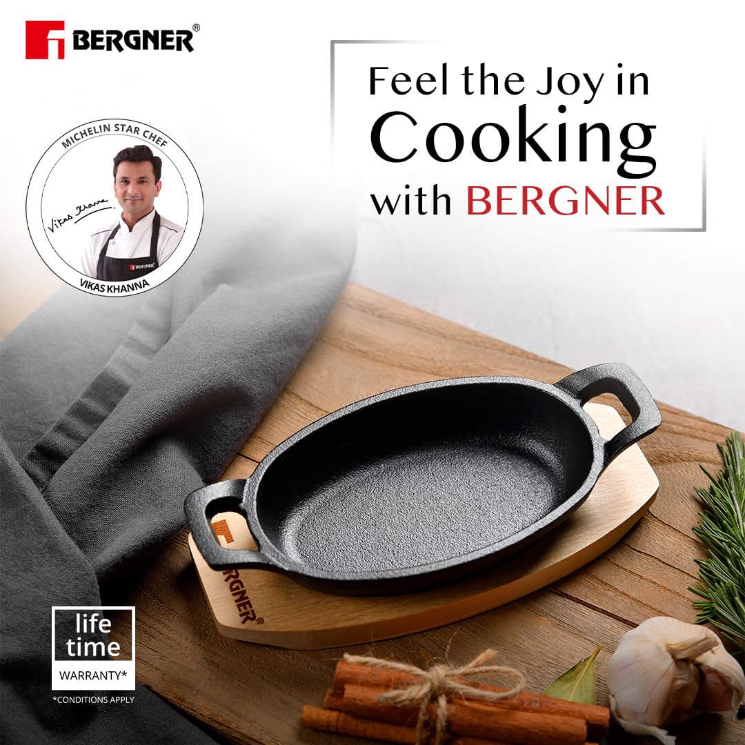 Bergner Mini Cast Iron Baking Pan | Oval |