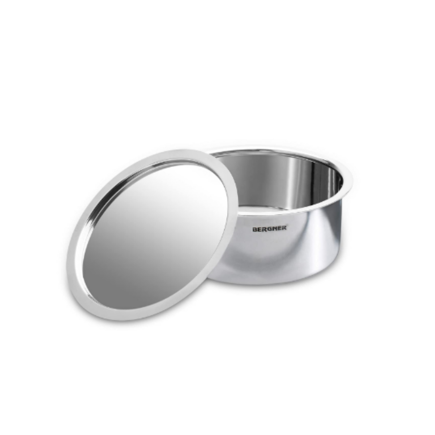 Bergner Triply Tope/Patila With Lid | Silver |