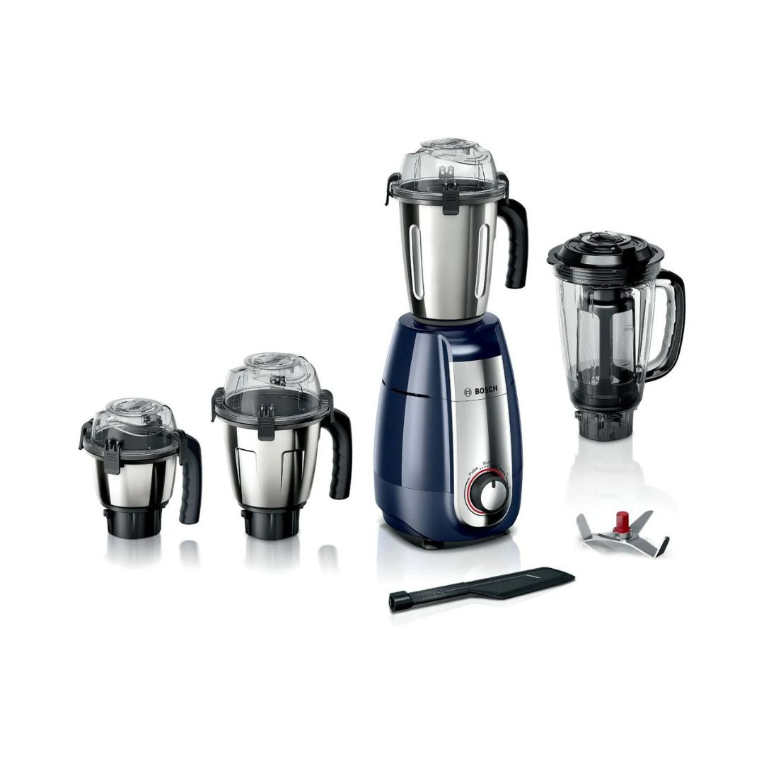Bosch Mixer Grinder | 1000 W | Mid night blue | MGM8842GIN | 4 Jars |