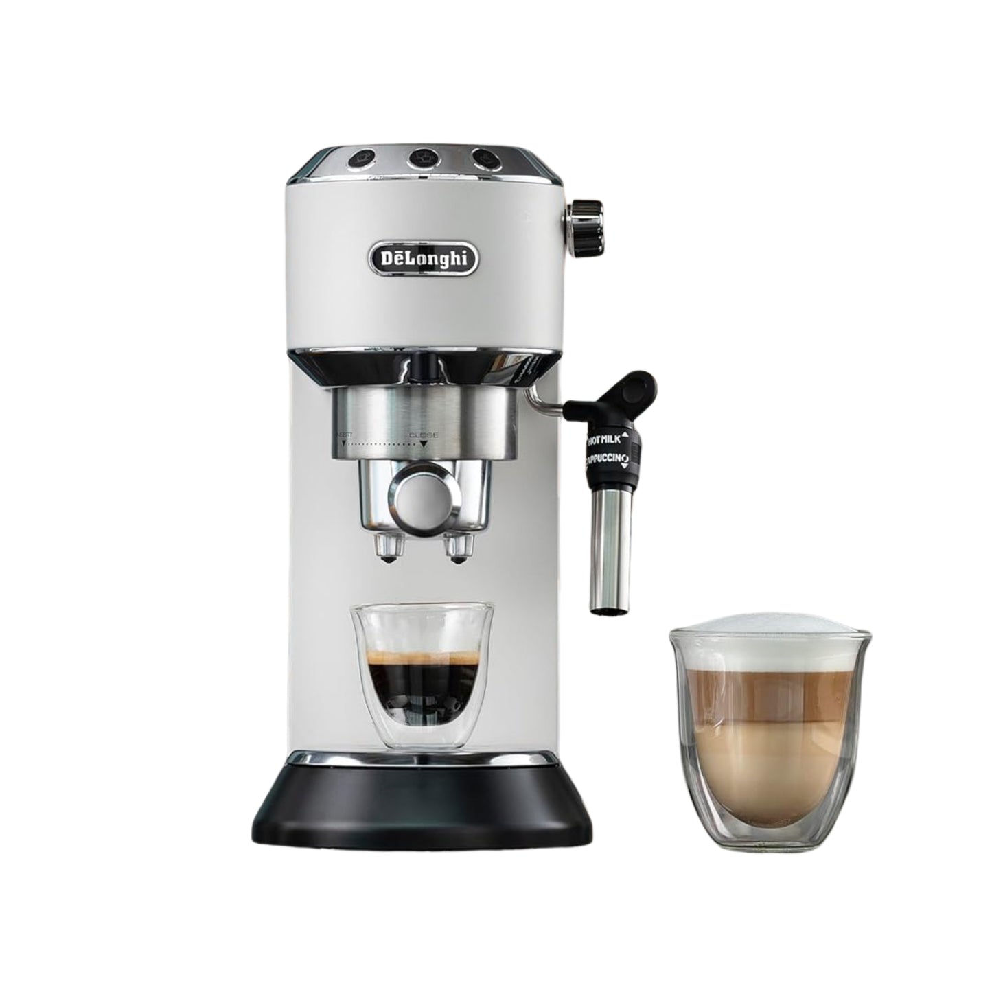 Delongi Dedica Metal Coffee Machine | Automatic Coffee Maker | Stainless Steel Body |