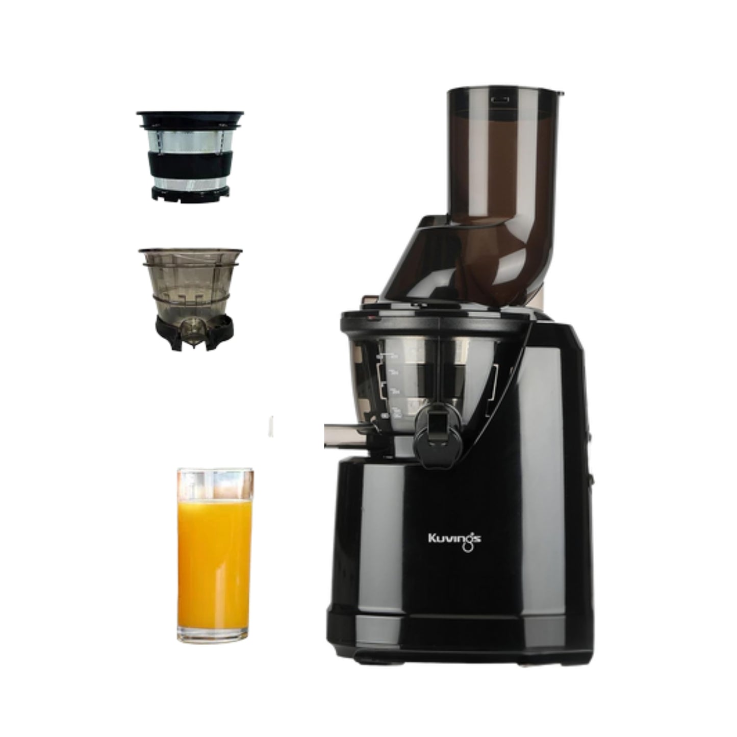 Kuvings B1700 Cold Press Slow Juicer with Strainer | Phantom Black | Smoothie + Sorbet Maker |