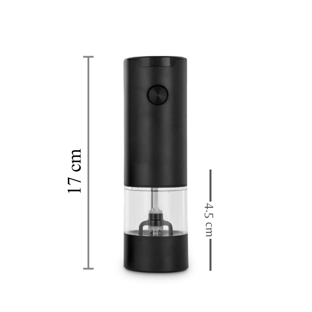 Electric Grinder with Button | See Through | Black |