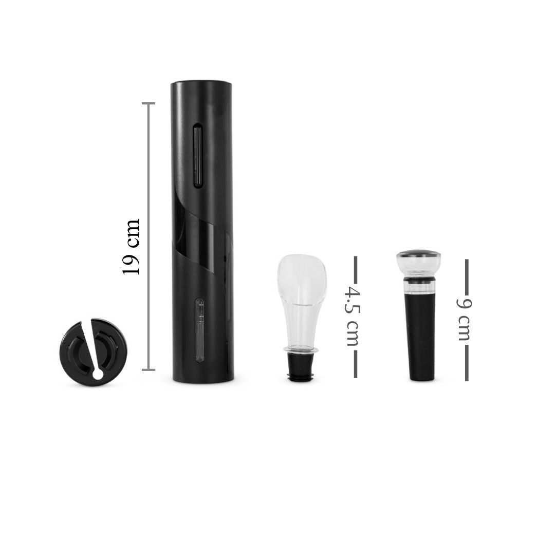 Electric Wine Set β Open, Serve and Preserve with Ease | Black |