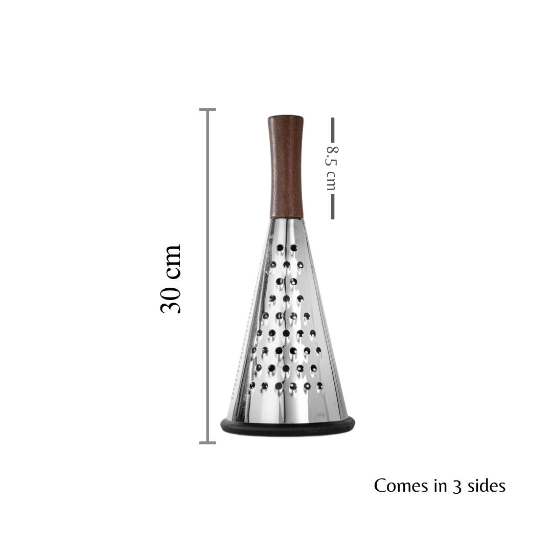 Stainless Steel 3 Sided Cone Grater | Fine Grating |