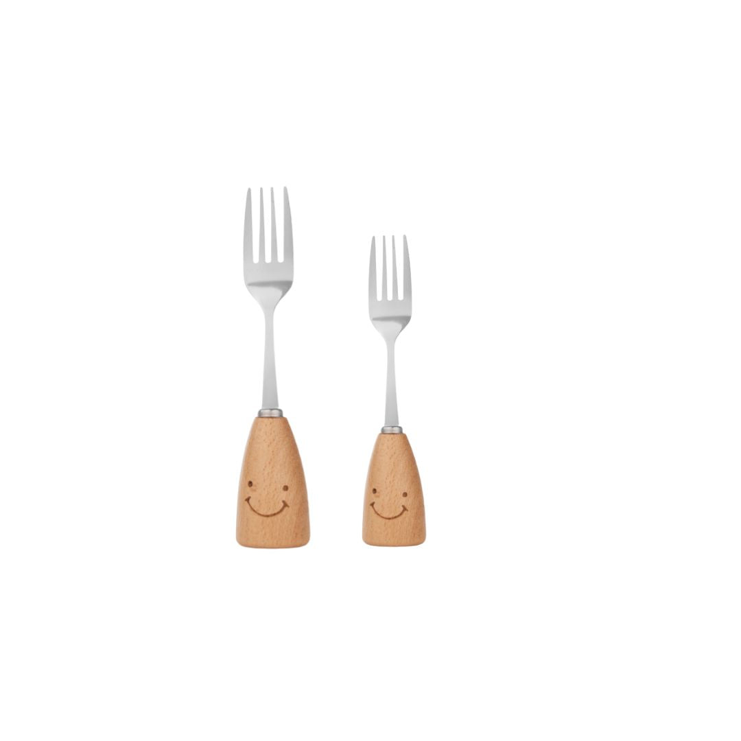 Smiley Fork | Wooden Handle |