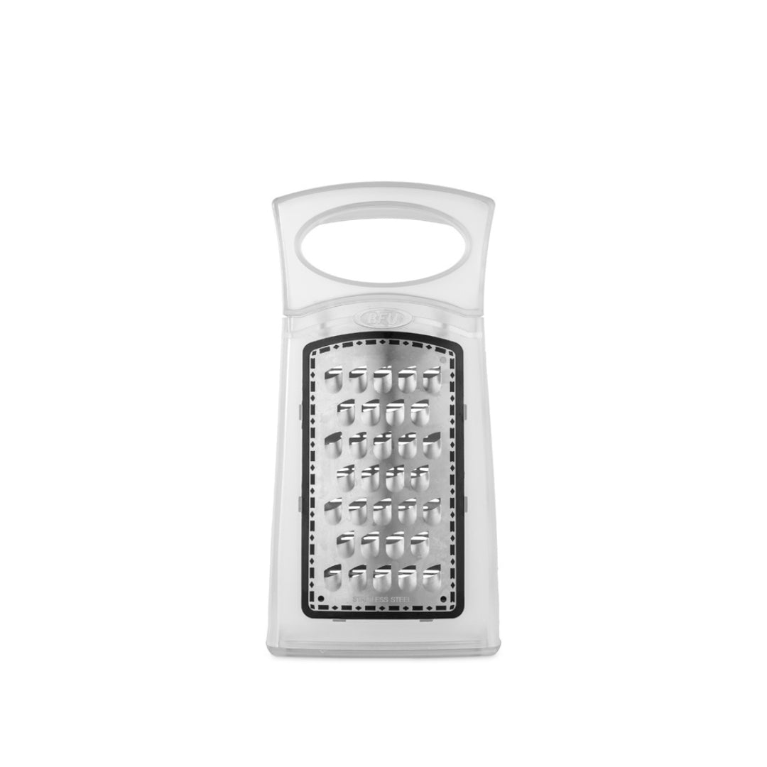 2 in 1 Grater with Storage | 2 Grating Surfaces | Transparent|
