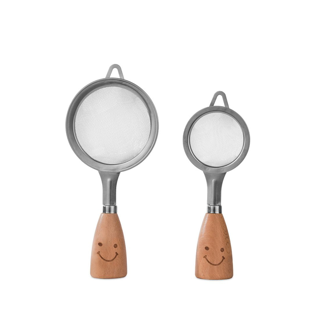 Buy Stainless Steel Smiley Tea Strainer | Wooden Handle |
