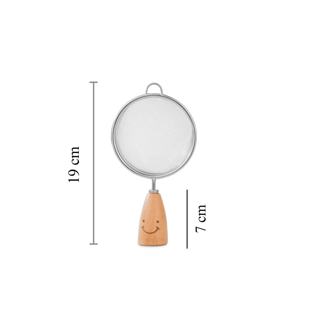 Stainless Steel Tea Strainer | Wooden Handle |