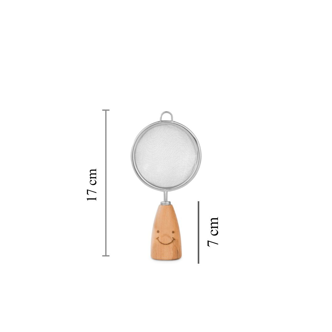 Stainless Steel Tea Strainer | Wooden Handle |
