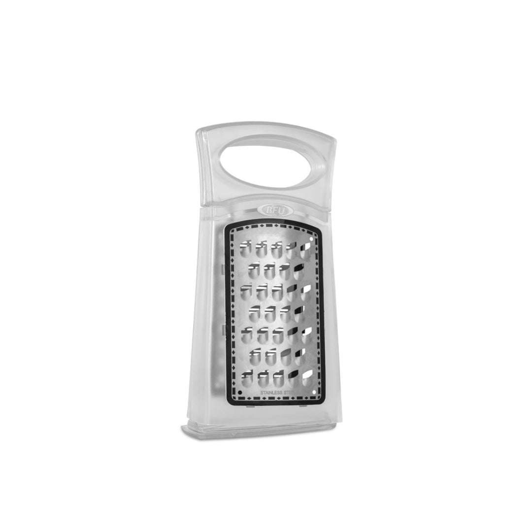 2 in 1 Grater with Storage | 2 Grating Surfaces | Transparent|