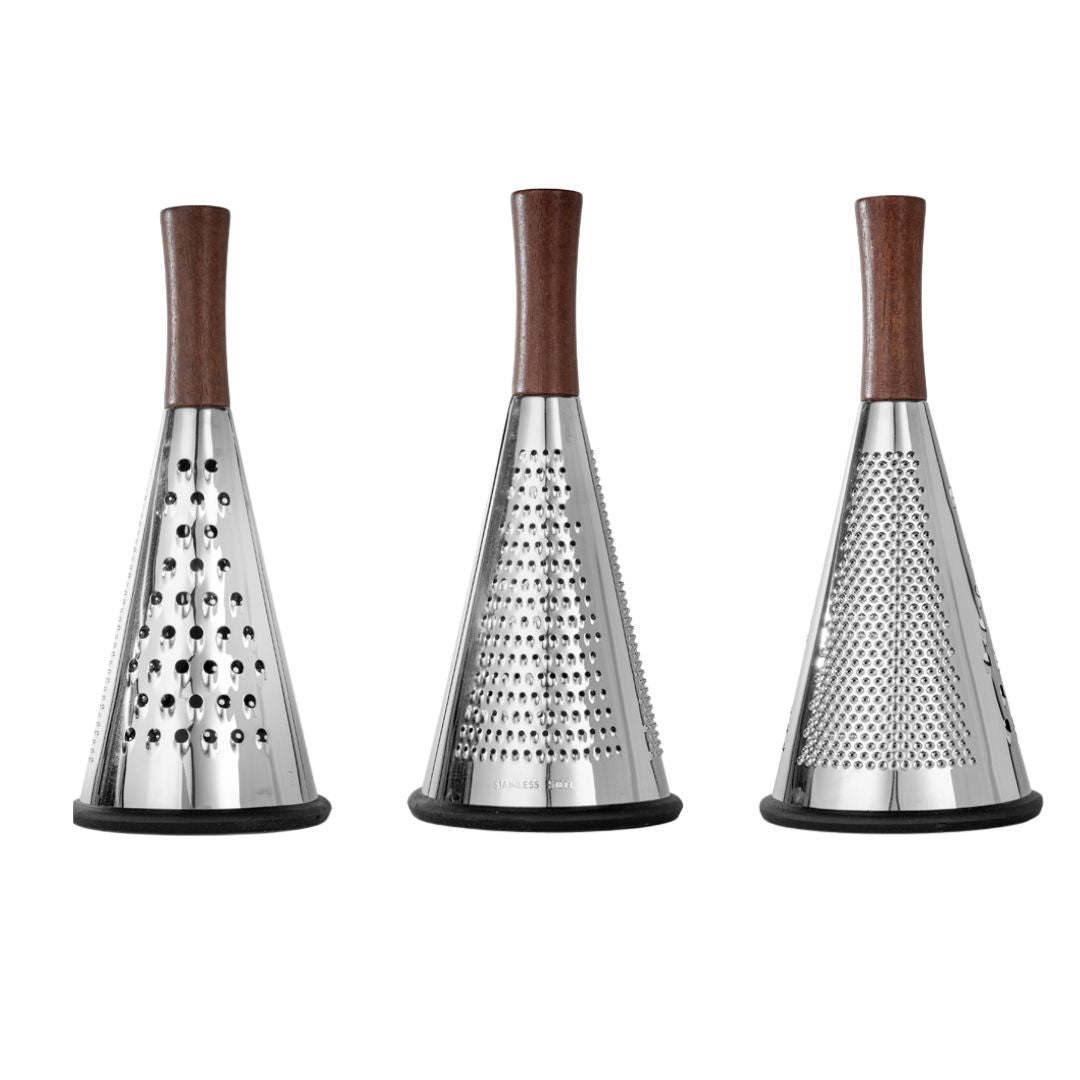 Stainless Steel 3 Sided Cone Grater | Fine Grating |