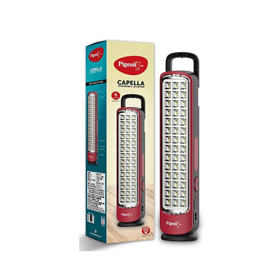 Pigeon Capella LED Rechargeable Emergency Lamp | Red |