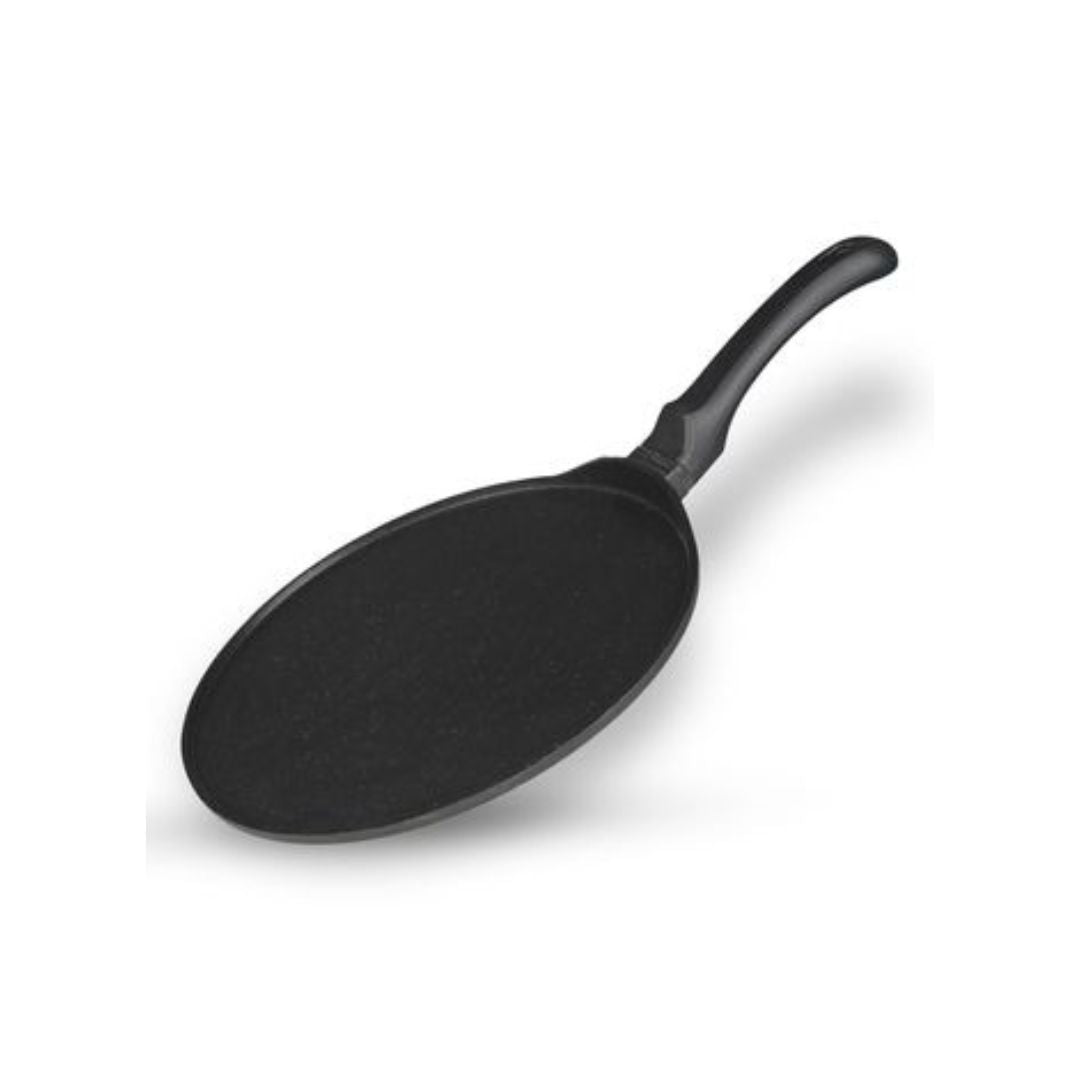 Bergner Senator Die-Cast Aluminium Non Stick Tawa, 28cm, Black