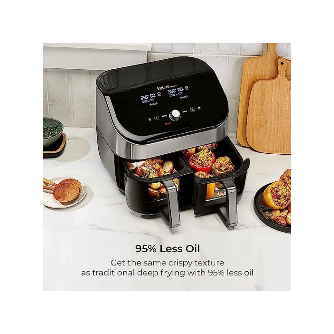 Instant Pot ClearCook Dual Basket Air Fryer | 8 Litre