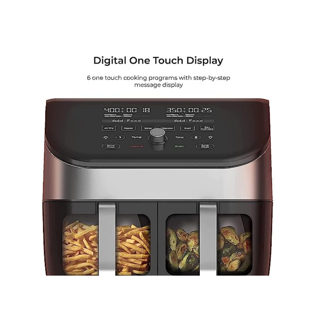 Instant Pot ClearCook Dual Basket Air Fryer | 8 Litre