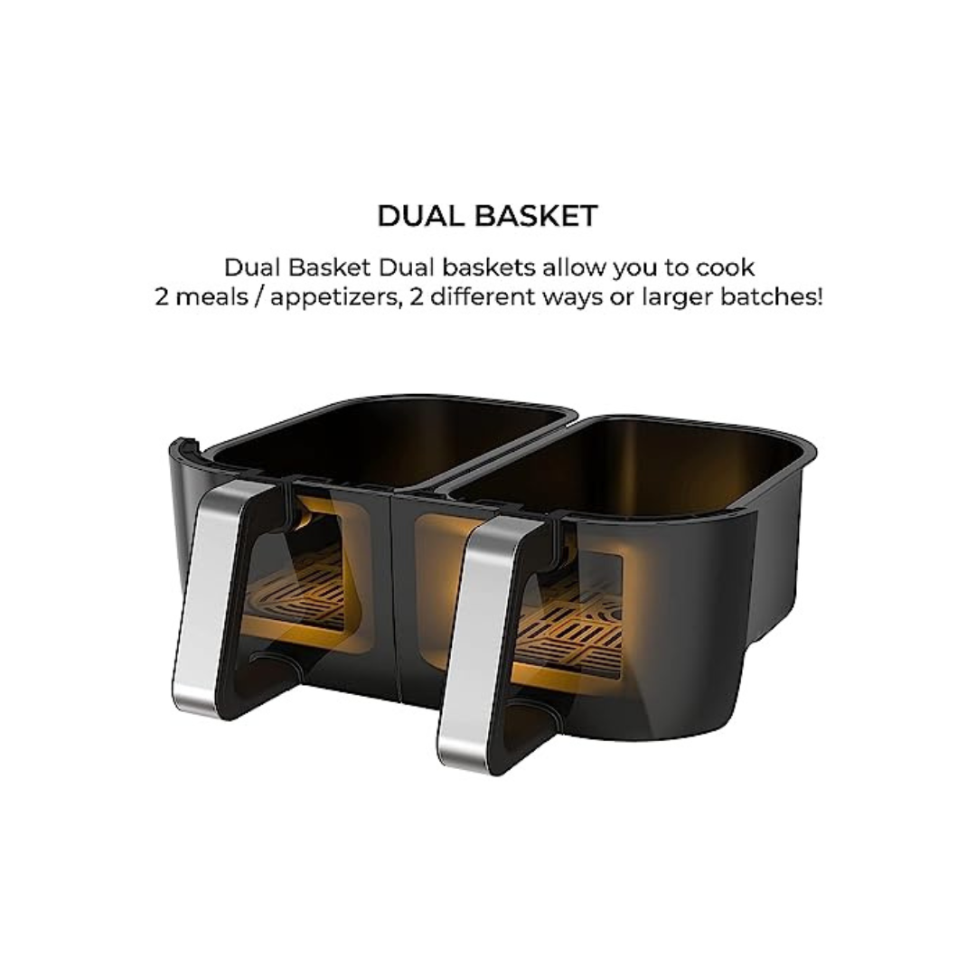 Instant Pot ClearCook Dual Basket Air Fryer | 8 Litre