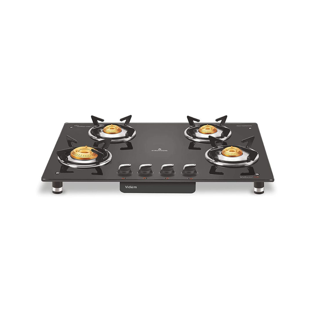 Vidiem Air Silver Glass Top 3 Burner
