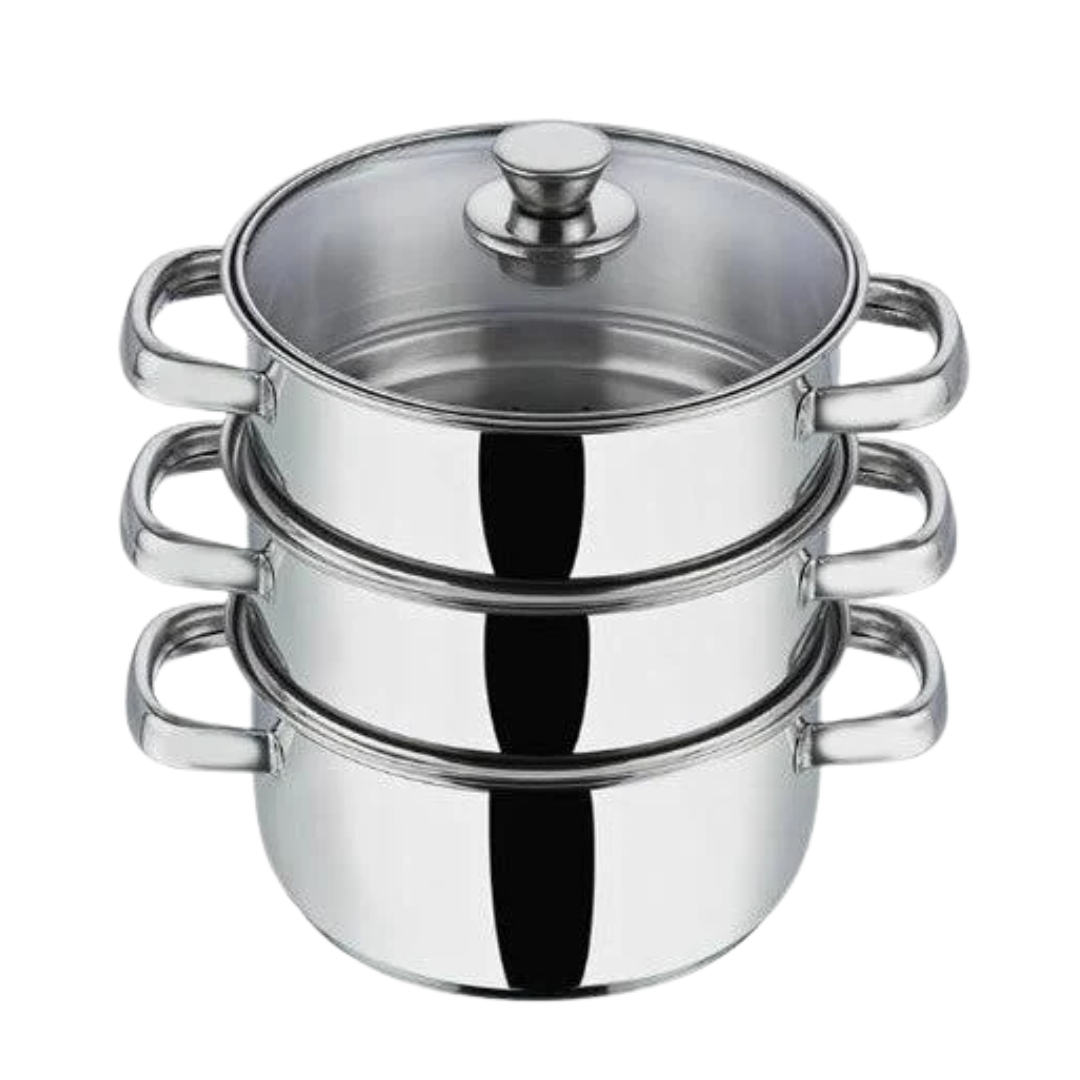 Vinod 3 tier Steamer | Durable Stainless Steel Steam Cooker |