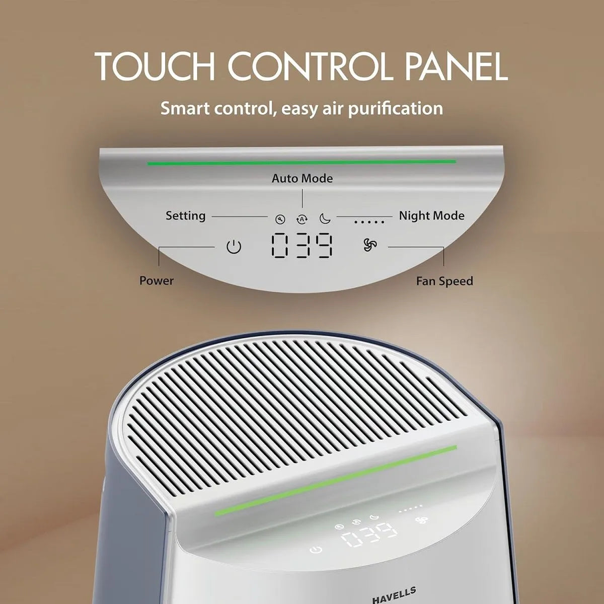 Havells Breathe AP 310 | AQI Display | 360β° Purification |